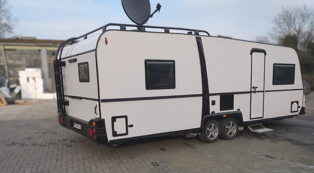 Wohnwagen lackiert - nachher